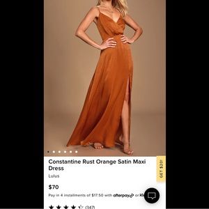 Orange maxi perfect for fall